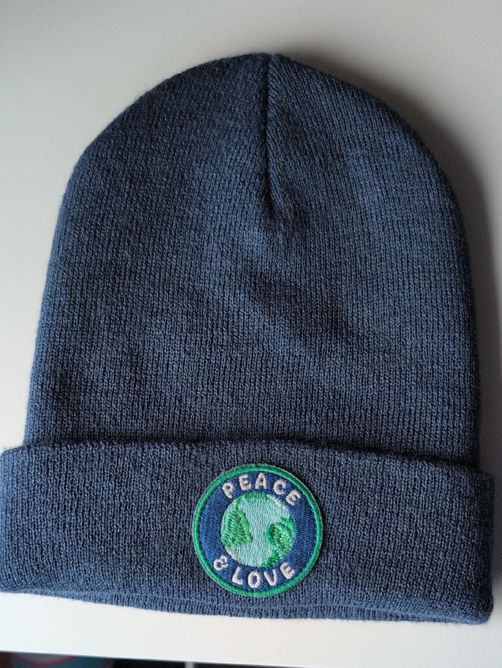 Seaslope Peace And Love Patch Beanie